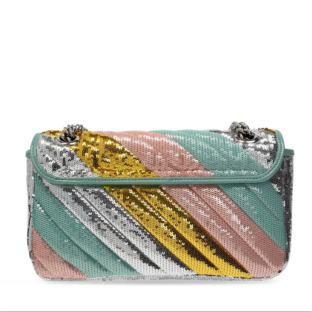 Gucci Limited Edition GG Marmont Sequins Pastel Crossbody Bag - Picture 12 of 12